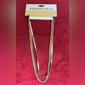 ESSENTIALS 18K GOLD OVER BRASS  16” + 2"EXTENDER CHAIN
